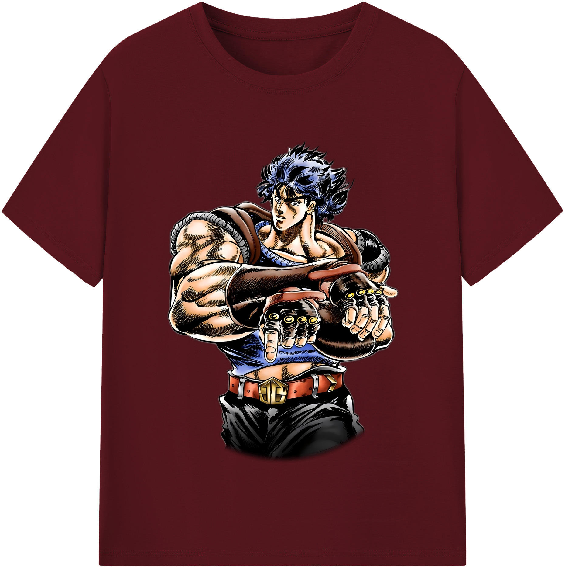 （画像用） ジョジョの奇妙な冒険 /ジョナサン?ジョースター JoJo's Bizarre Adventure Jonathan Joestar 綿100％半袖Tシャツ（フロントプリント）
